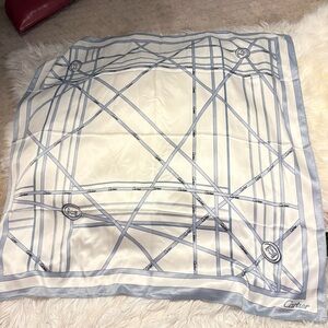 Cartier Silky Scarf 35x35 Purple Monogram Luxury Square Scarf ‼️LAST one